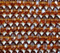 Amber Brown Crystal 8mm x 6mm Faceted Roundel